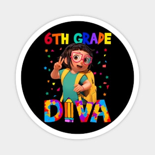 6th Grade Diva Back To School Magnet